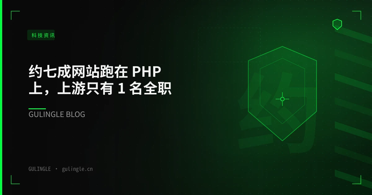 约七成网站跑在 PHP 上,上游只有 1 名全职:企业开源依赖自检 10 条