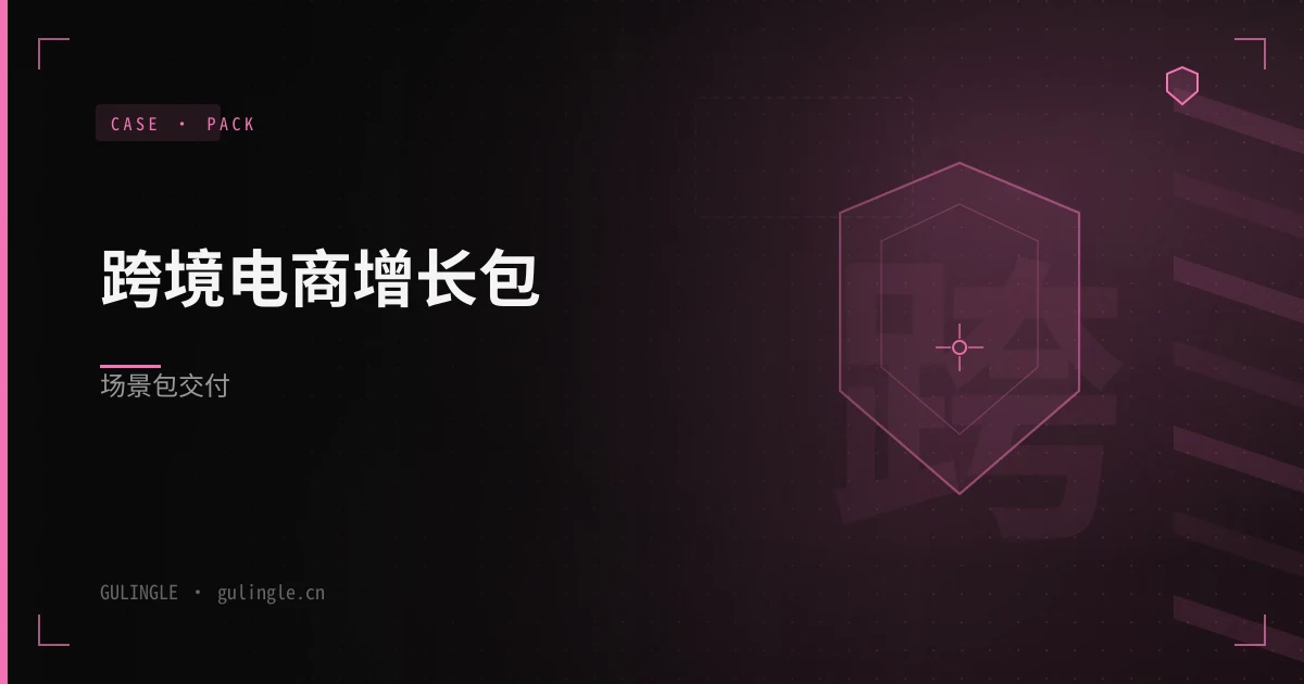 跨境电商增长包场景包怎么交付?