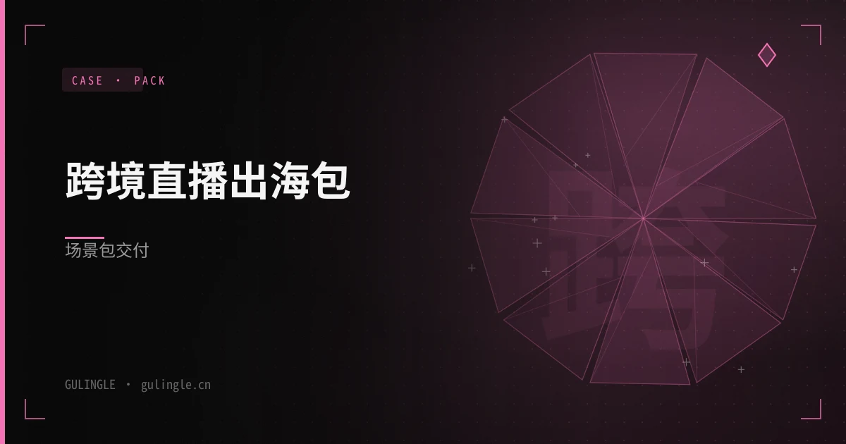 跨境直播出海包场景包怎么交付?