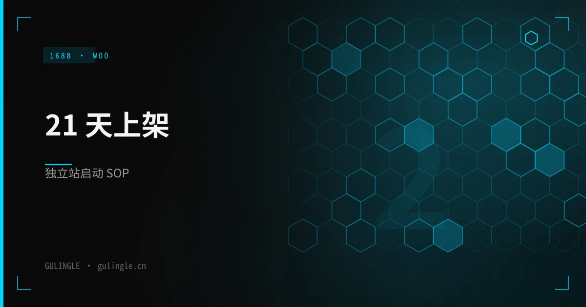 从 1688 到 WooCommerce 上架：跨境卖家 21 天独立站启动 SOP