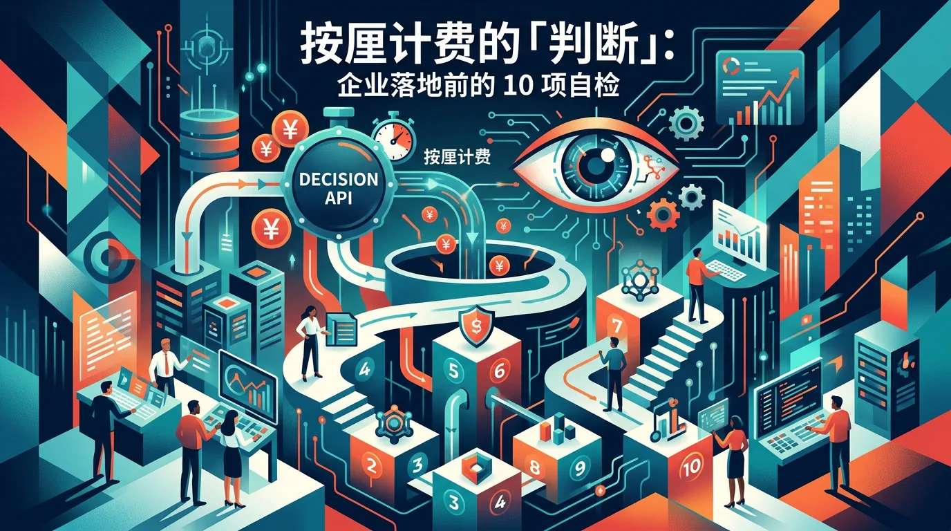 按厘计费的「判断」:决策 API 开放后,企业落地前的 10 项自检 示意图