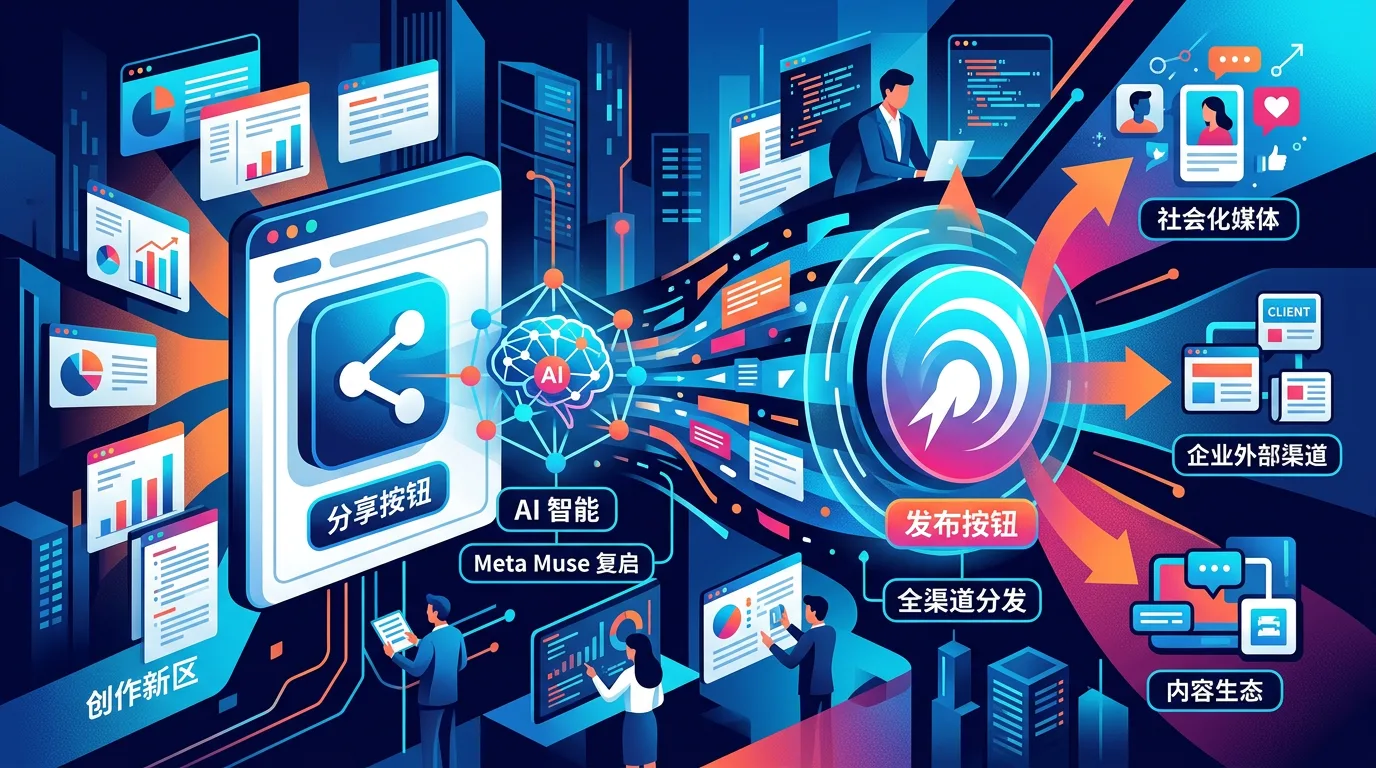 分享按钮正在变成发布按钮：从 Meta Muse 复启分享，看 AI 产物的外发边界 示意图