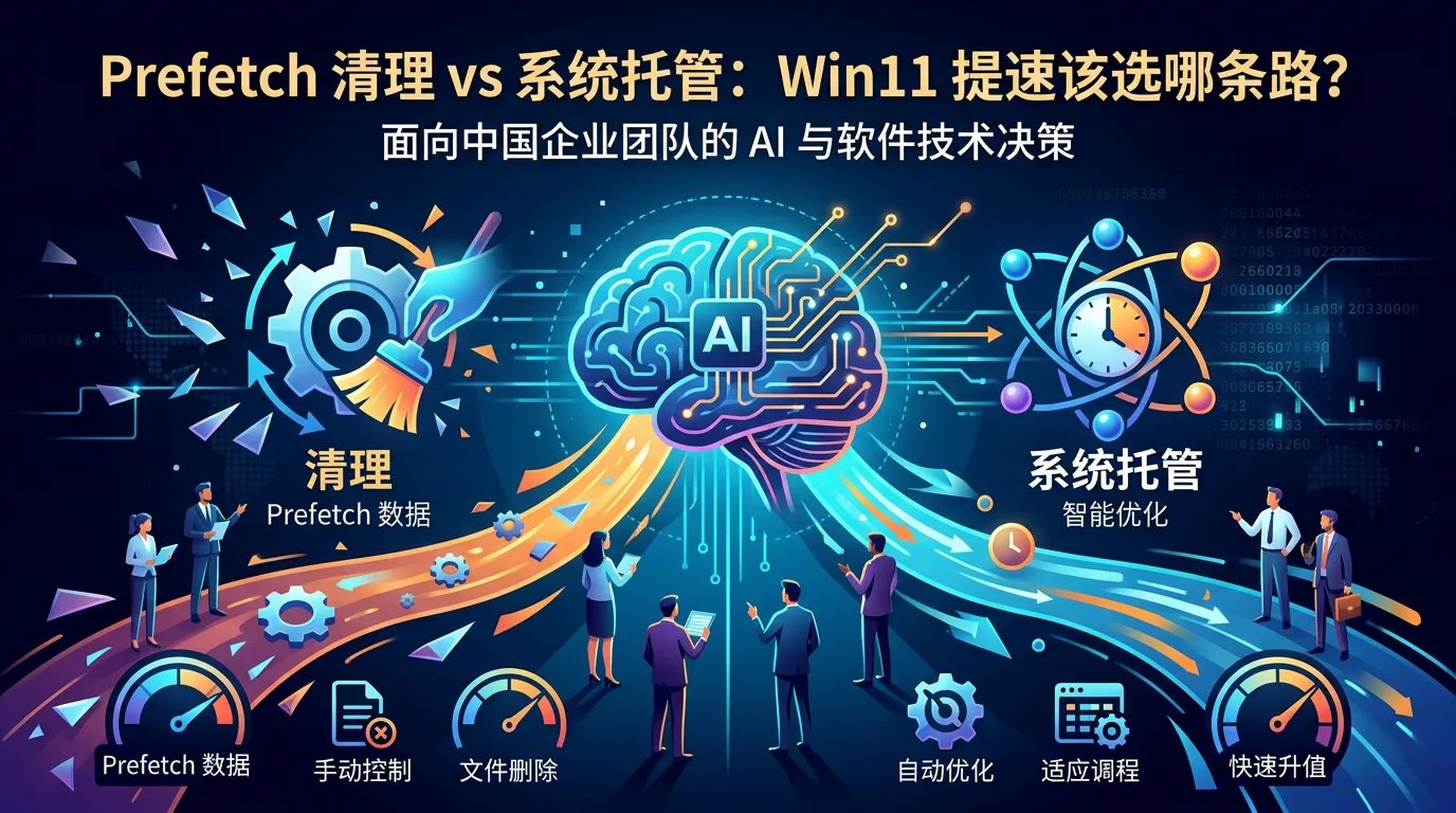 Prefetch 清理 vs 系统托管:Win11 提速该选哪条路? 示意图