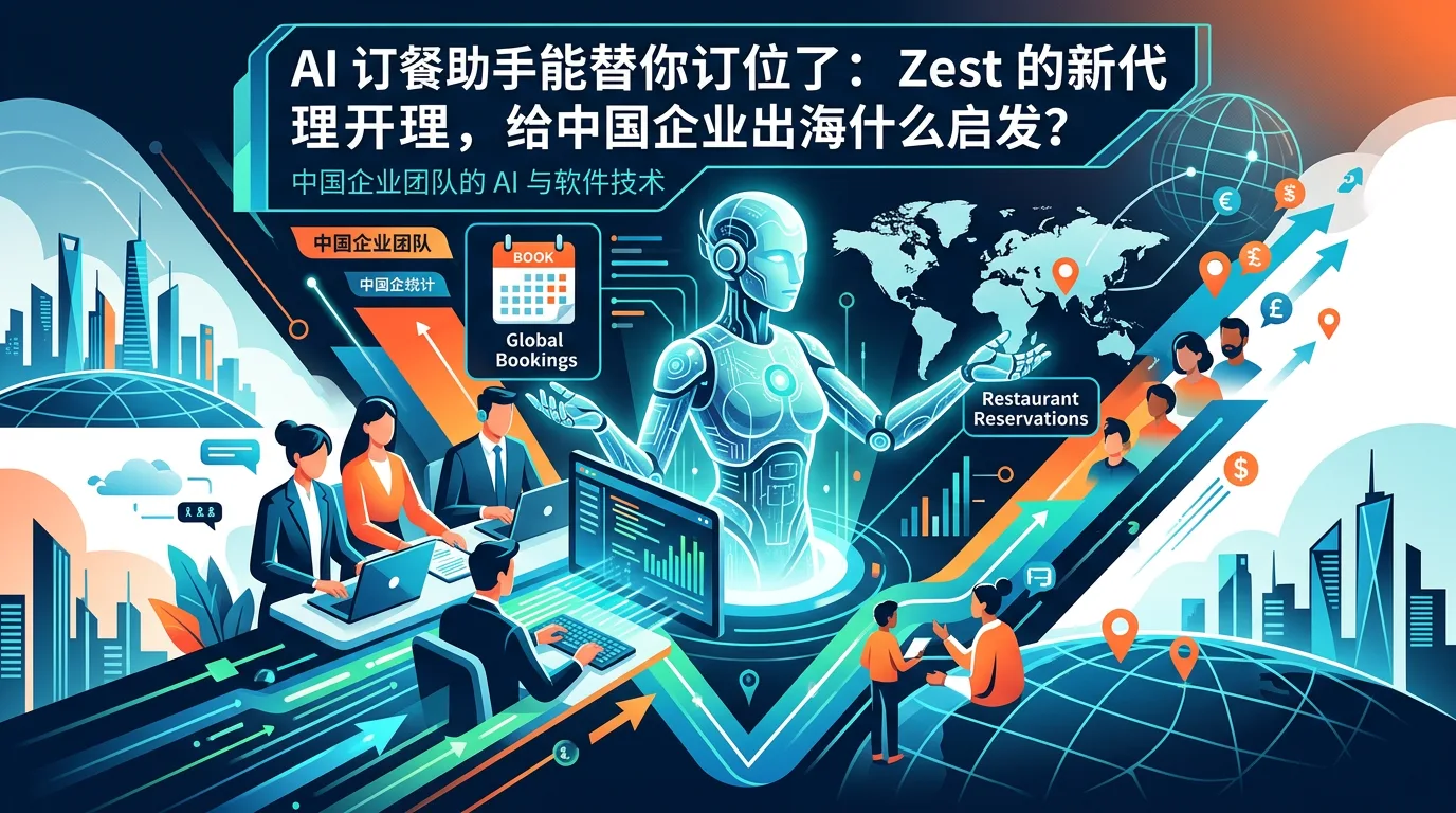 AI 订餐助手能替你订位了：Zest 的新代理，给中国企业出海什么启发？ 示意图